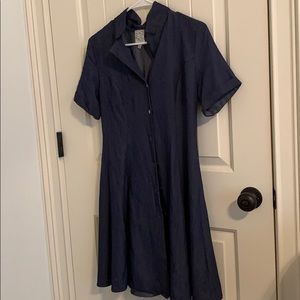 Button Down Denim Dress